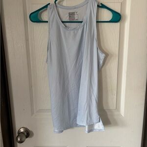 Lucky In Love Light Blue Women's Tank Top